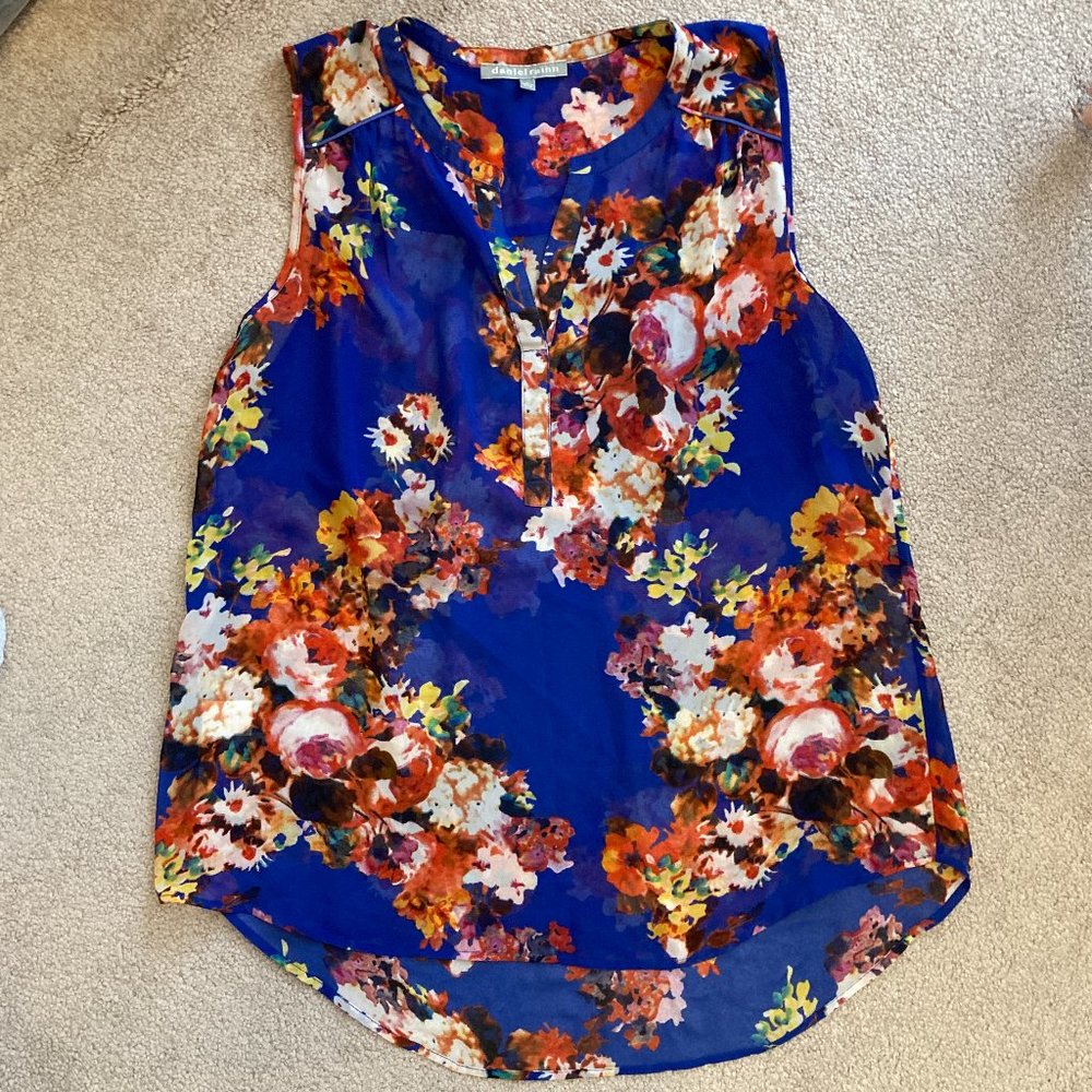 Thing Spring *SALE* Sheer sleeveless floral blouse